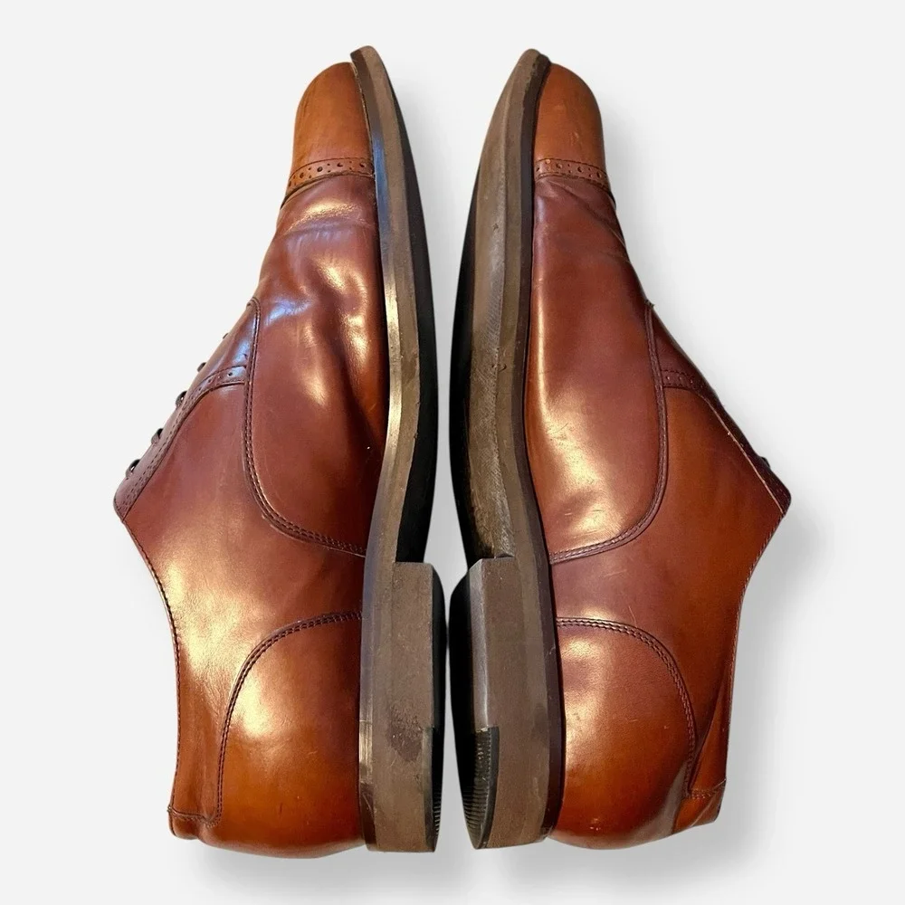 DresSports Rockport Cap Toe Oxfords Vibram Men's Shoes Sz 12‎ W Brown